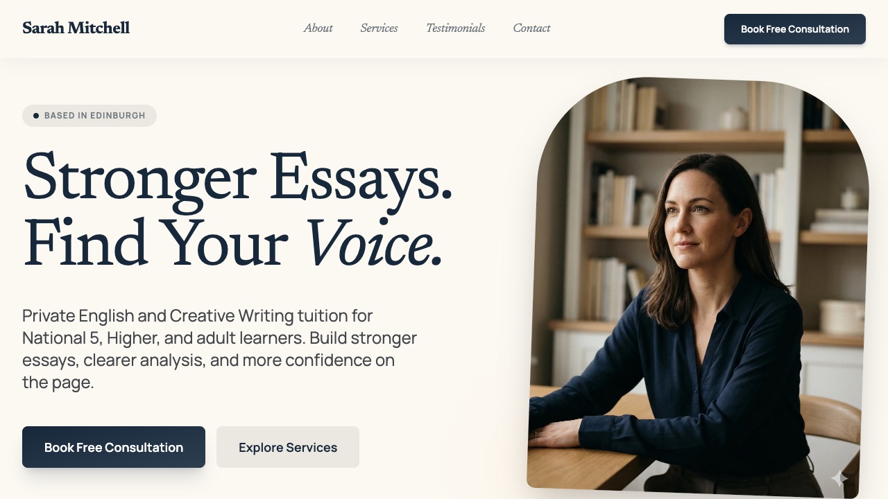 Sarah Mitchell website